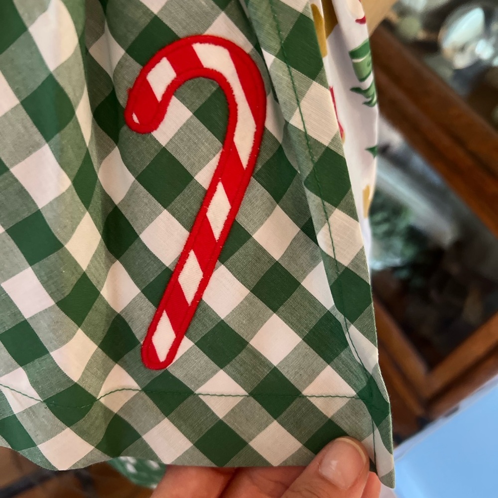 Tabitha Twinkle Candy cane apron  dress 3-4 - Picture 4 of 10